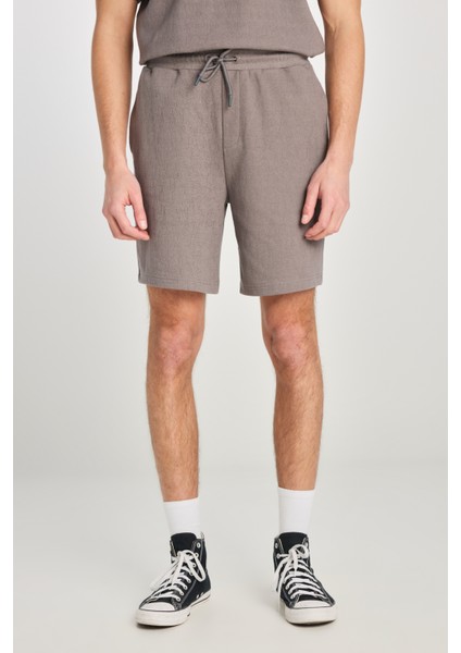 Relaxed Fit Geniş Kesim Normal Bel Pamuklu Gri Sweatşort modelleri