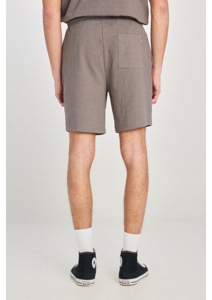 Relaxed Fit Geniş Kesim Normal Bel Pamuklu Gri Sweatşort fırsatları