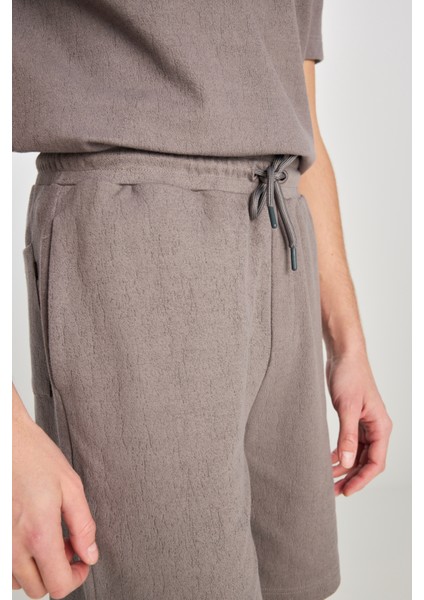 Relaxed Fit Geniş Kesim Normal Bel Pamuklu Gri Sweatşort indirimleri