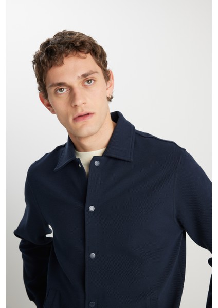 Regular Fit Normal Kesim Lacivert Gömlek fırsatları