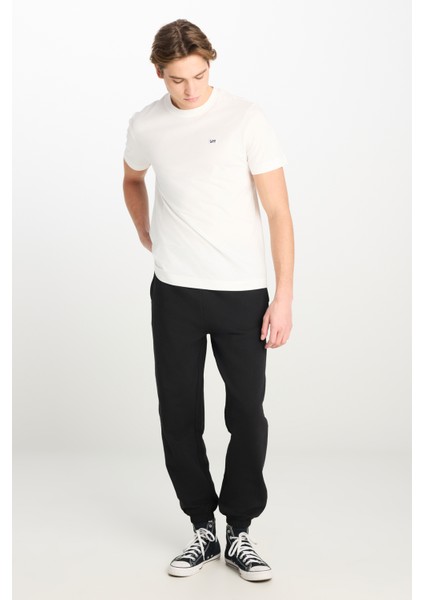 %100 Pamuk Regular Fit Normal Kesim Ribanalı Paça Siyah Jogger Pantolon fiyatları