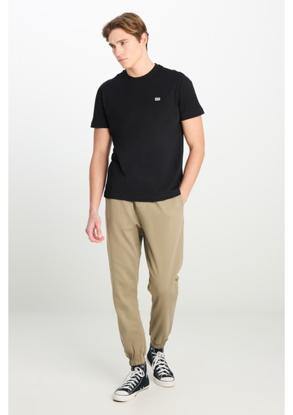 Regular Fit Normal Kesim Ribanalı Paça Açık Yeşil Jogger Pantolon