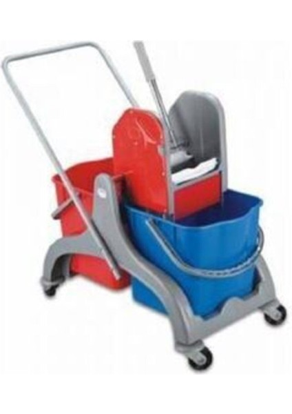 Çift Kovalı Plastik Temizlik Arabası ve Sıkma Aparatı, Promosyon Paketi