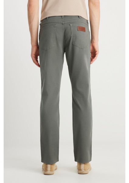 Texas Straight Fit Düz Kesim Normal Bel Pamuklu Esnek Yeşil Pantolon fırsatları