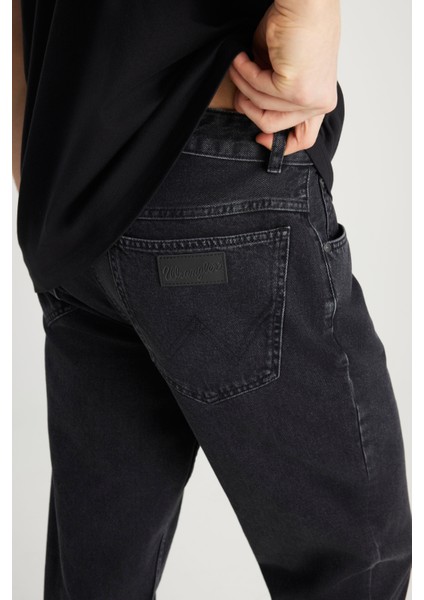 %100 Pamuk Frank Relaxed Fit Geniş Kesim Siyah Jean Denim Pantolon indirimleri
