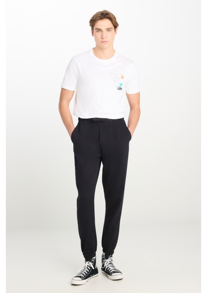Regular Fit Normal Kesim Ribanalı Paça Antrasit Jogger Pantolon