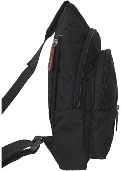 Şık Siyah Unisex Çapraz Sırt ve Göğüs Çantası, Günlük ve Casual Kullanım için fırsatları