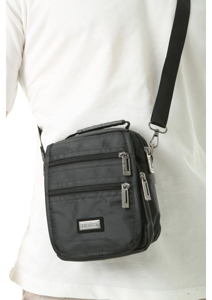 Çok Gözlü Erkek Çanta, Çapraz ve Omuz Askılı, Siyah, Şık ve Pratik Tasarım fiyatları