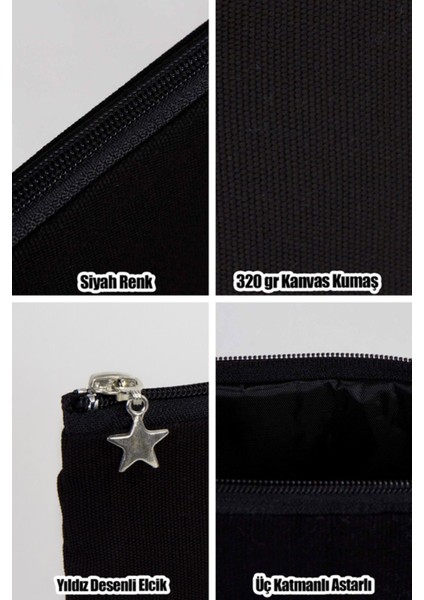 Siyah Unisex Makyaj Çantası 180.02.0101 modelleri