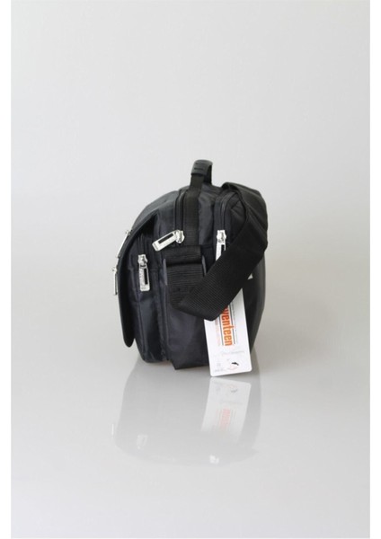 Unisex Siyah Kumaş Yatay El ve Omuz Çantası 2247 modelleri