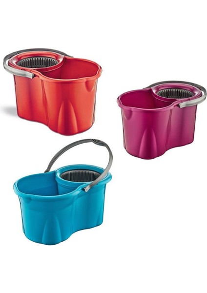 14 Lt Spin Mop Seti, Mini Eko Asorti Temizlik Aracı