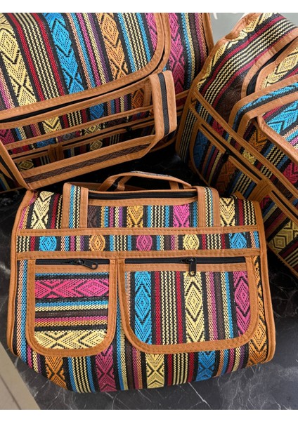 Renkli 3'lü Çanta Seti, Piknik ve Deniz İçin Şık ve Kullanışlı Orta Boy Tasarım fiyatları