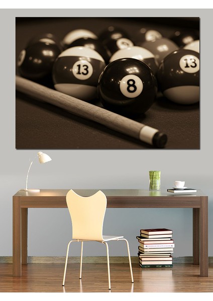 Bilardo Topları ve Iska Dekoratif Kanvas - Mdf Ahşap Tablo fiyatları
