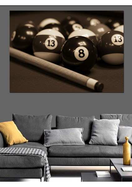 Bilardo Topları ve Iska Dekoratif Kanvas - Mdf Ahşap Tablo modelleri