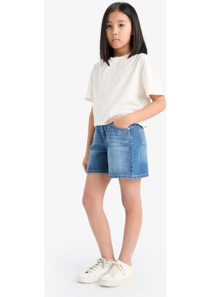 Kız Çocuk Jean Şort E0110A825SM