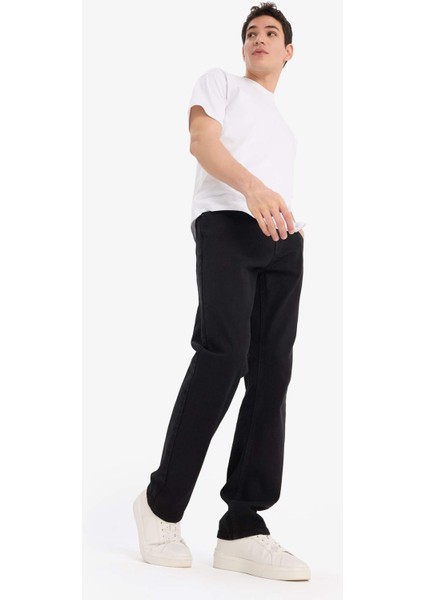 Sergio Regular Fit Normal Kalıp Normal Bel Boru Paça Siyah Jean Pantolon E1933AX25SP fırsatları
