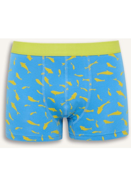 Regular Fit Hayvan Baskılı 3'lü Boxer W9686AZ25SM