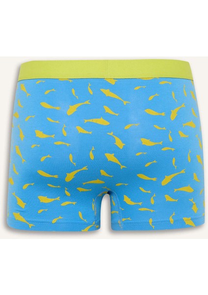 Regular Fit Hayvan Baskılı 3'lü Boxer W9686AZ25SM