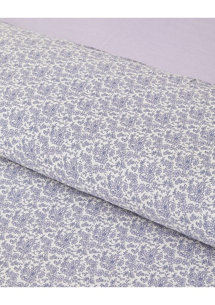Floral Breeze Kolay Ütülenir Çift Kişilik Nevresim Takımı 200X220 cm Mor fırsatları