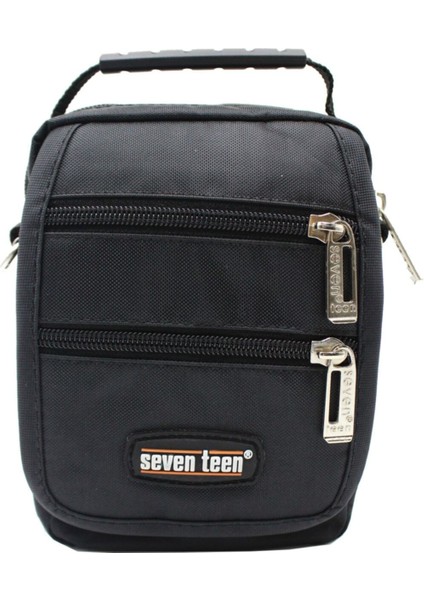 2443 Çok Gözlü Erkek El ve Omuz Askılı Çanta Siyah