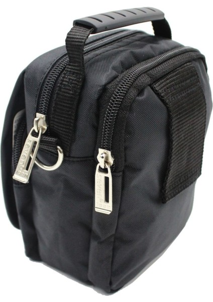 2443 Çok Gözlü Erkek El ve Omuz Askılı Çanta Siyah modelleri