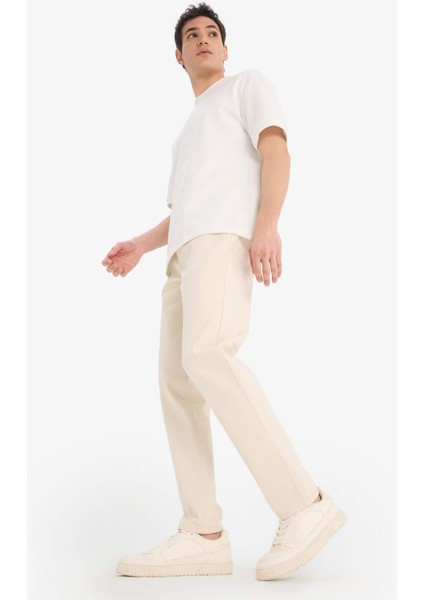 Slim Tapered Fit Dar Kalıp Normal Bel Daralan Paça Jean Pantolon C9743AX25SP fiyatları