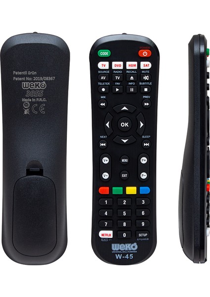 Ka Hpy Y W-45 Netflıx Tuşlu 4 In 1 Unıversal Tüm Modeller Öğrenebilen Akıllı Kumanda