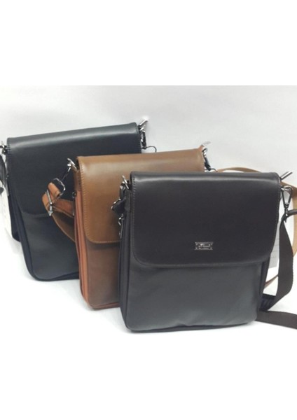 Altı Fermuarlı Hakiki Deri Omuz Çantası indirimleri