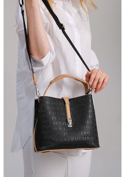 Kilit Detaylı Kadın Kartlık ve Omuz Çanta Kombini MDS4002-1005 modelleri