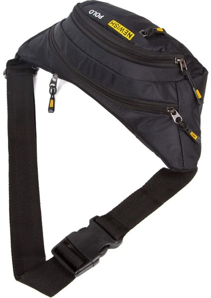 Şık siyah ve sarı çapraz omuz ve bel çantası, pratik ve şık tasarım fiyatları