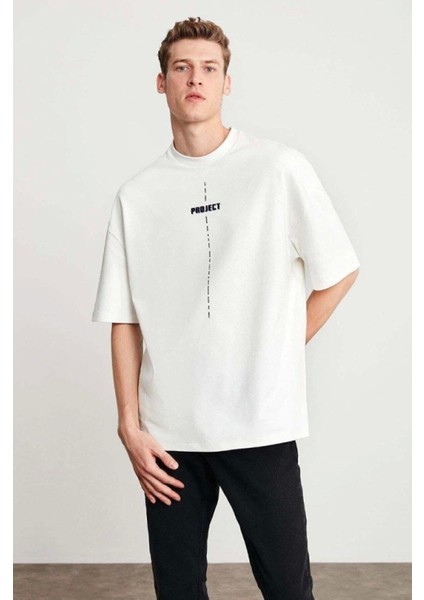 Unisex Baskılı Oversize Tshirt