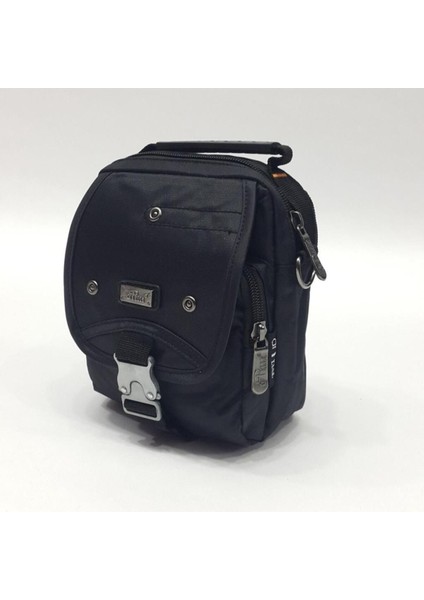 Gri Kemerli Erkek El Çantası, Dikey, Orta Boy, Şık ve Kullanışlı Tasarım