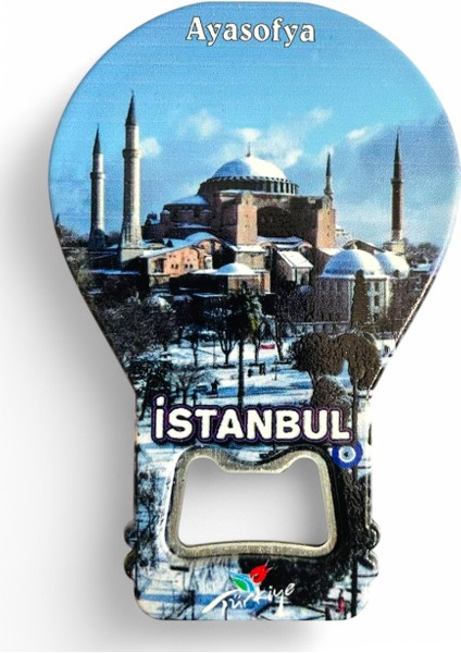 Galata Gift Şişe Açacağı Açacak Magnet Balon Şeklinde Dekoratif Soda Gazoz Açacağı Istanbul Temalı