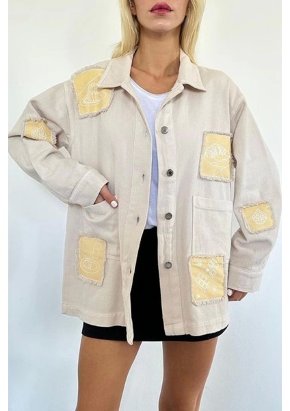 Gabardin Arma Detaylı Gömlek Ceket