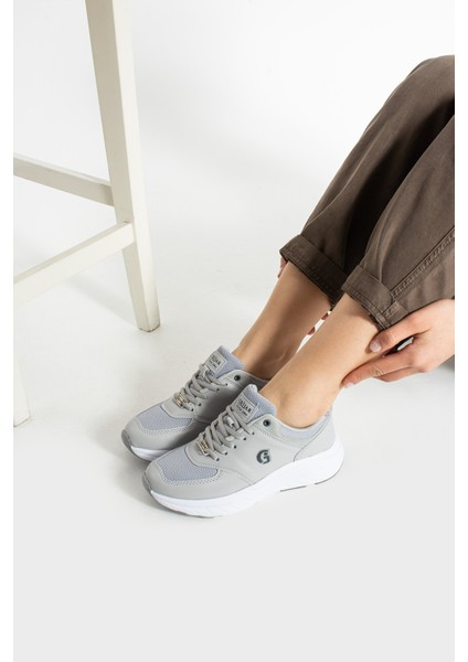 Nesra Kadın Günlük Beyaz Gri Spor Ayakkabı modelleri