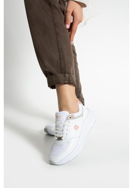 Nesra Kadın Günlük Beyaz Pudra Spor Ayakkabı fiyatları