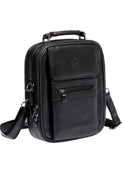 West Polo Çelik Kasalı Erkek El ve Omuz Askılı Çanta (Büyük Boy)