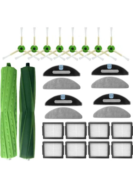 Irobot Roomba Combo I5 / I5+ / J5 / J5 + Robot Süpürge Için Aksesuar Seti Ana Yan Fırça Hepa Filtre Paspas Pedleri (Yurt Dışından)