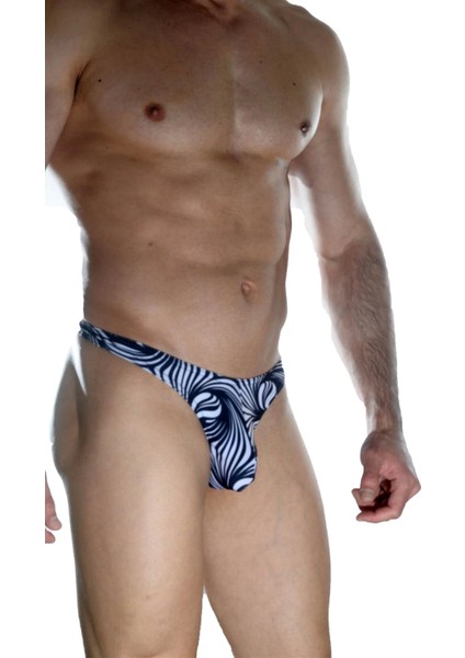 Miraxx Erkek Arkası Metalli Zebra Tanga Çamaşır fırsatları