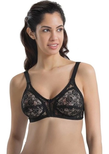 Miraxx Siyah Emay 145 C Dantelli Toparlayıcı Sütyen