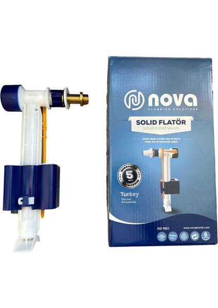 Solid Flatör Pirinç 3/8 Gömme Rezervuar Doldurma