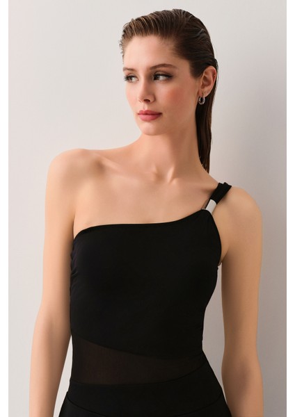 Tek Omuz Etekli Korseli Toparlayıcı Mayo modelleri