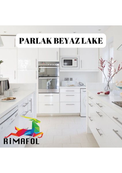 Dolap Buzdolabı Çamaşır Makinası Kaplama Folyosu 100 cm x 2METRE Parlak Beyaz