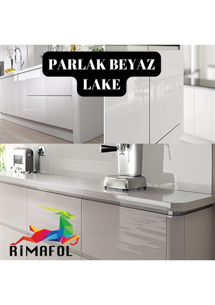 Dolap Buzdolabı Çamaşır Makinası Kaplama Folyosu 100 cm x 2METRE Parlak Beyaz