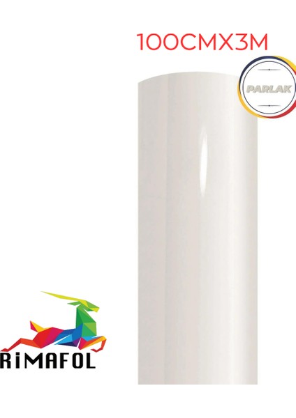 Dolap Buzdolabı Çamaşır Makinası Kaplama Folyosu 100 cm x 3METRE Parlak Beyaz