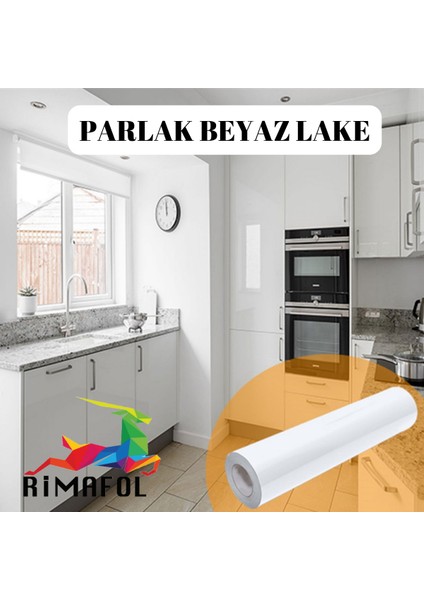 Dolap Buzdolabı Çamaşır Makinası Kaplama Folyosu 100 cm x 3METRE Parlak Beyaz