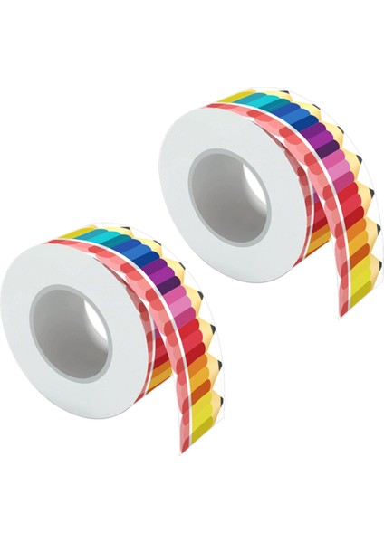 2 Rulo Bülten Sınırları Çıkartmalar Kalemler Sınır Trim Okula Dönüş Dekorasyon Kenarlıkları Kara Tahta Trim Dekorasyon (Yurt Dışından)