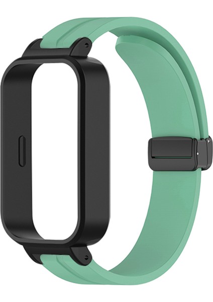 Xiaomi Smart Band 9 Active / Redmi Band 3 Silikon Watch Band Manyetik Katlanır Toka Bilek Kayışı (Yurt Dışından)