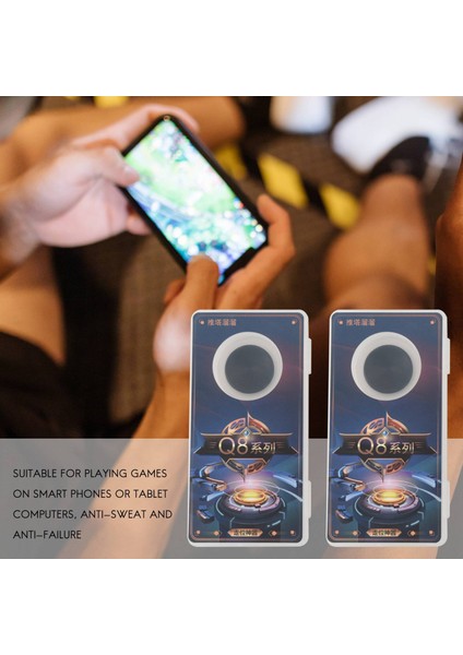 Q8 Oyun Direksiyon Simidi Akıllı Telefonlar Için, Vakumlu Mobil Oyun Kumandası, Mobil Anahtar, Pubg Mobile Arena Of Valor A (Yurt Dışından)