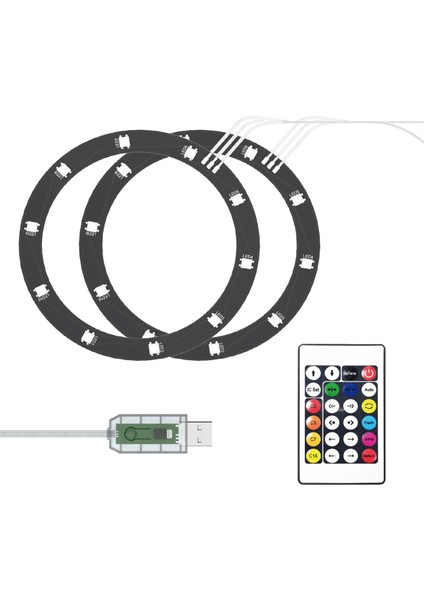 Ps5 Slim Host Için Rgb LED Işık Şeridi Dazzle Color Dekor Işık Çemberi Evrensel Ortam Işığı Rgb Phantom Koşu Işığı (Yurt Dışından)